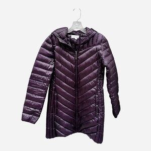 Ellen Tracy SolidCore Deep Purple Puffer Coat